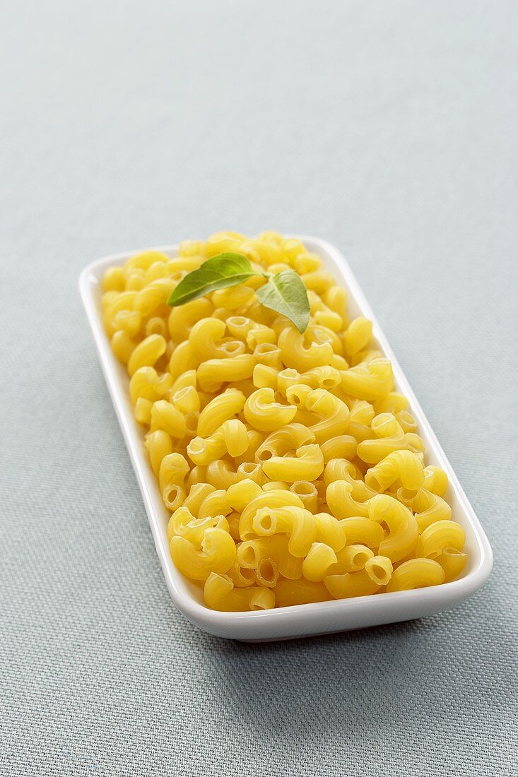 Elbow Macaroni in a Rectangular Dish