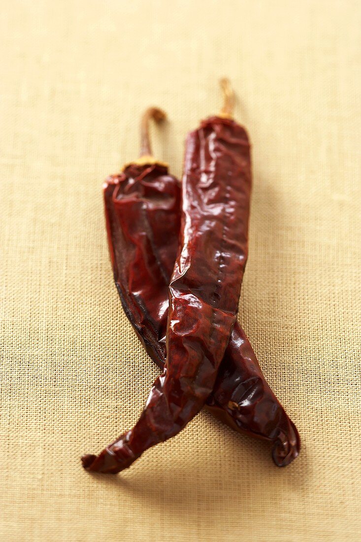 Two Dried Chili Peppers