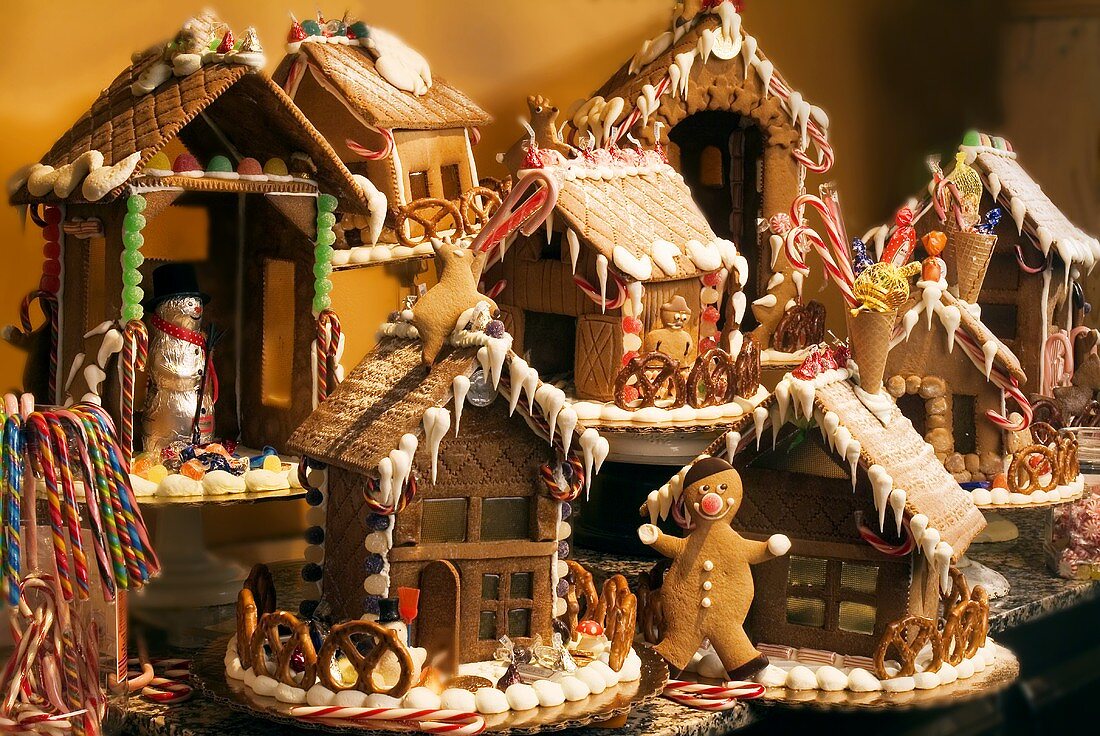 A Variety of Gingerbread Houses