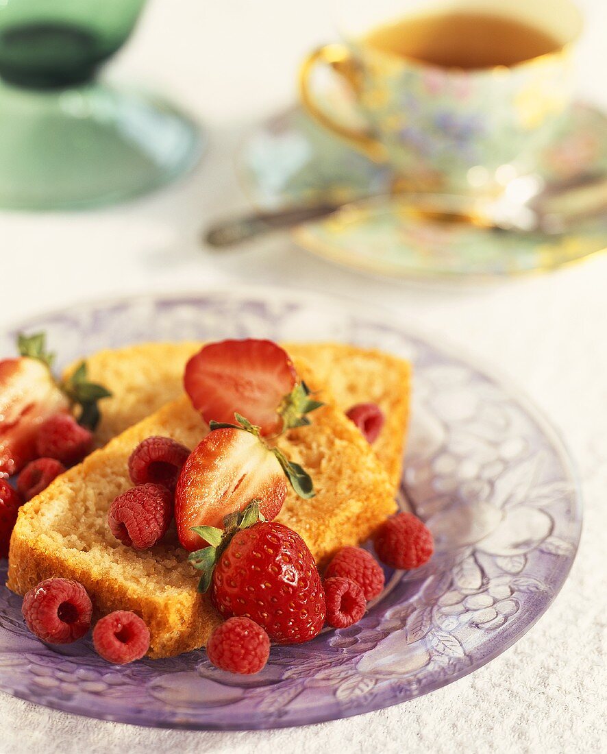 Pound Cake with Fresh Berries