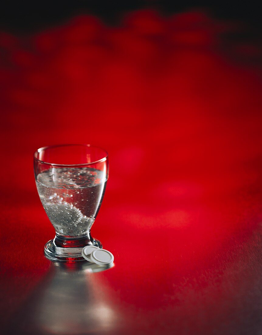 Water in a Glass with Alka-Seltzer