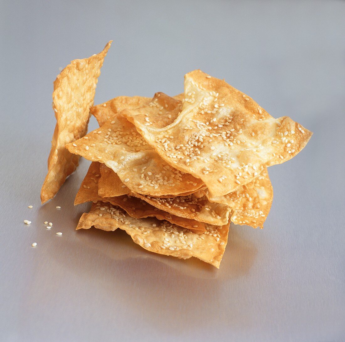 Wonton Sesame Crisps