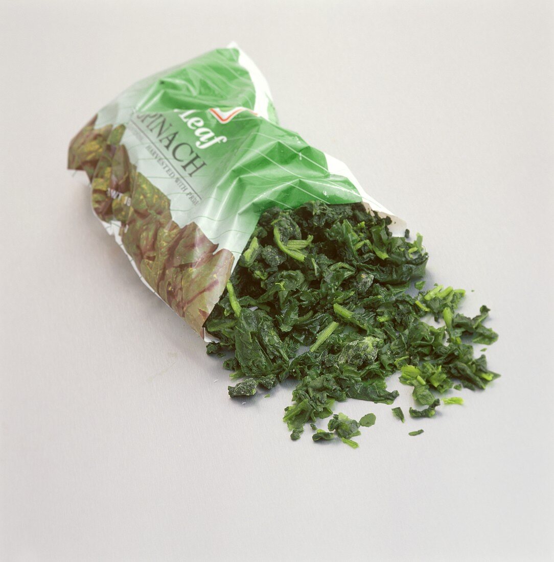 Bag of Defrosted Spinach