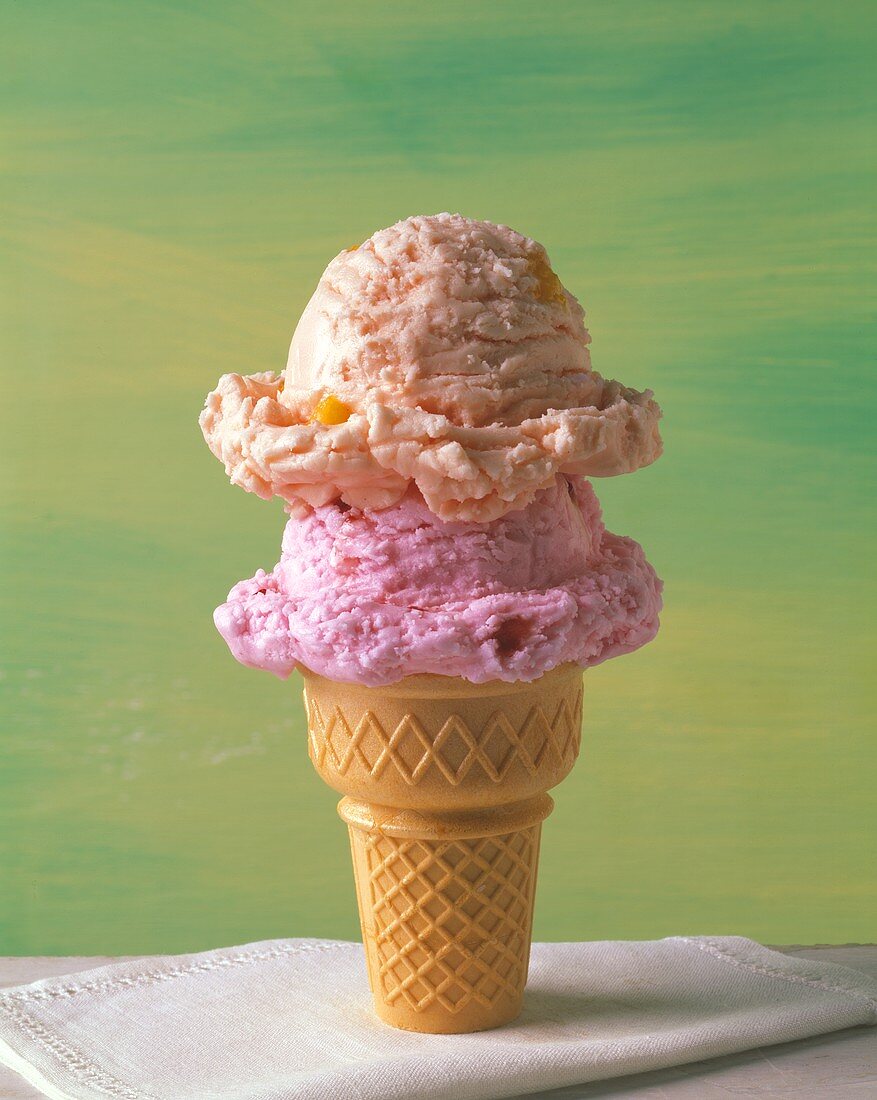 Two Scoop Ice Cream Cone