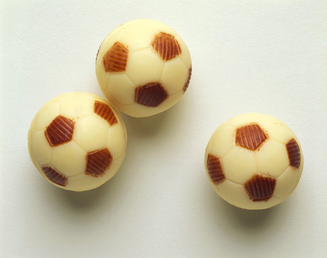 White Chocolate Candy Soccer Balls
