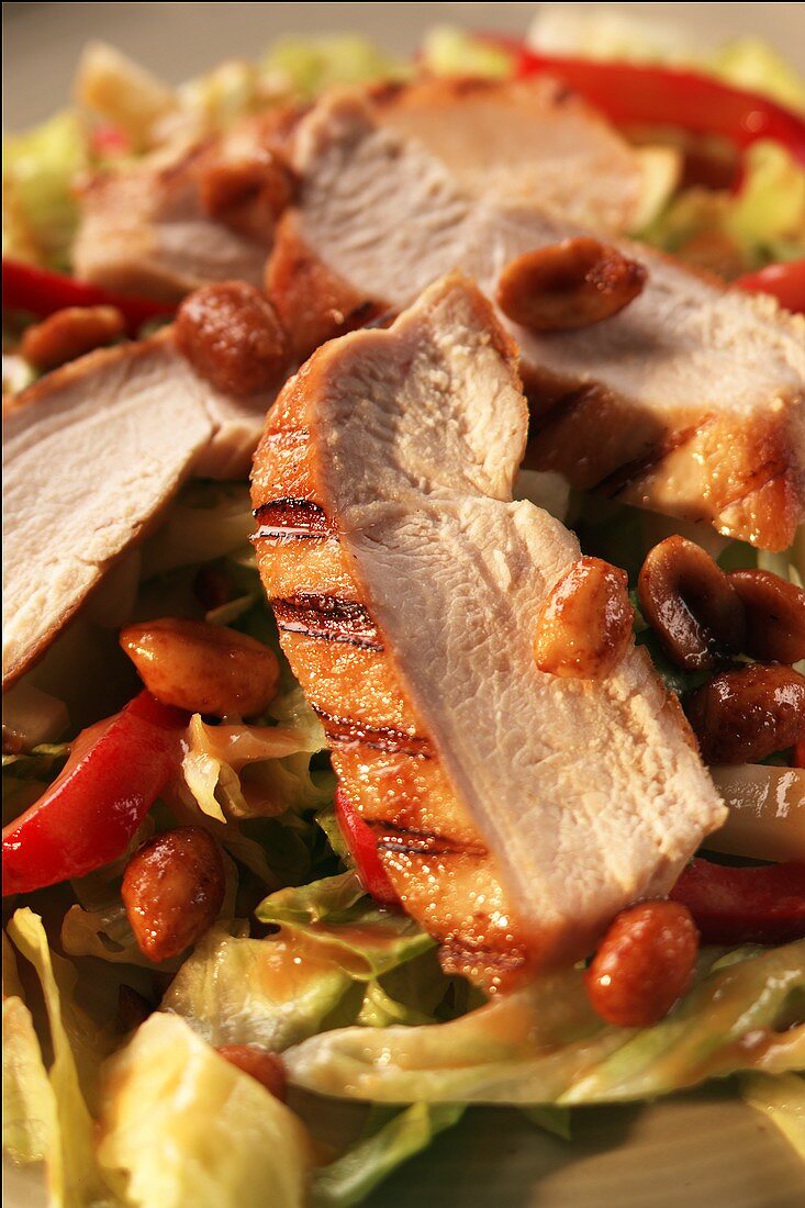 Grilled Sliced Chicken Salad