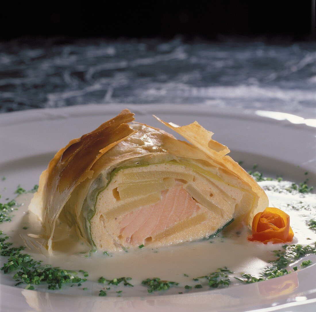 Salmon Strudel