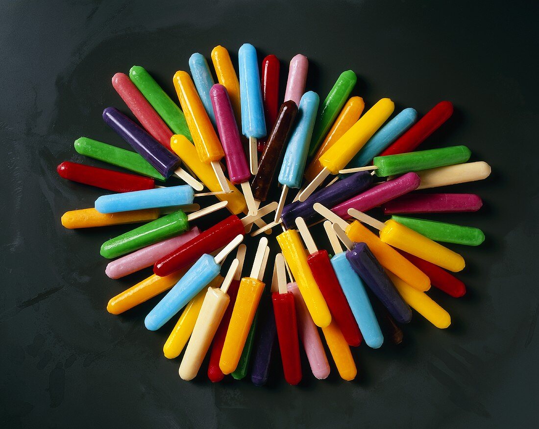 Colorful Fruit Popsicles