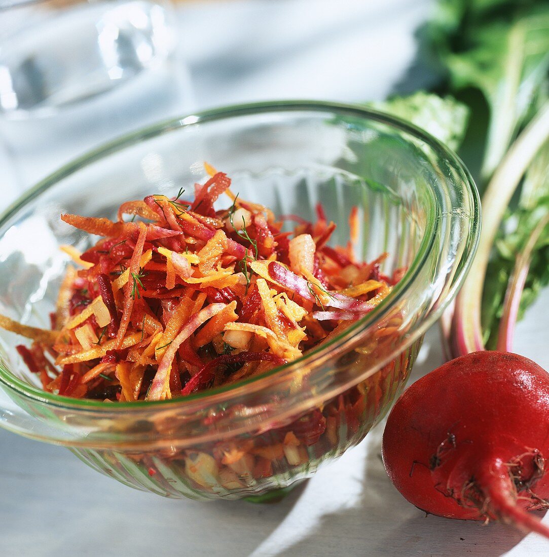 Beetroot and carrot salad