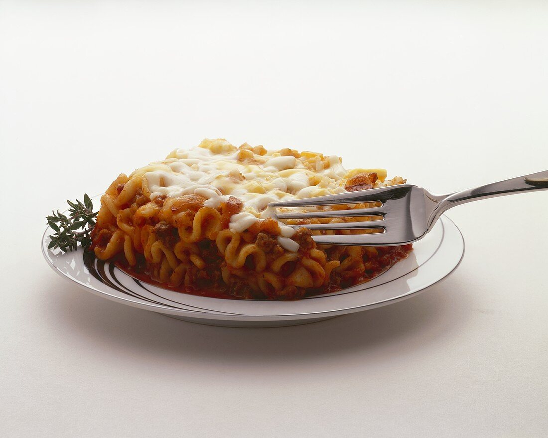 Mini Pasta Lasagna on a Plate