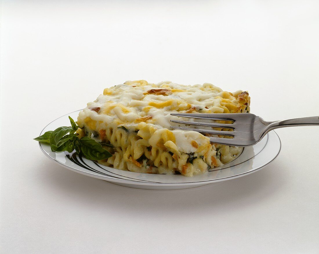 White Vegetarian Lasagna