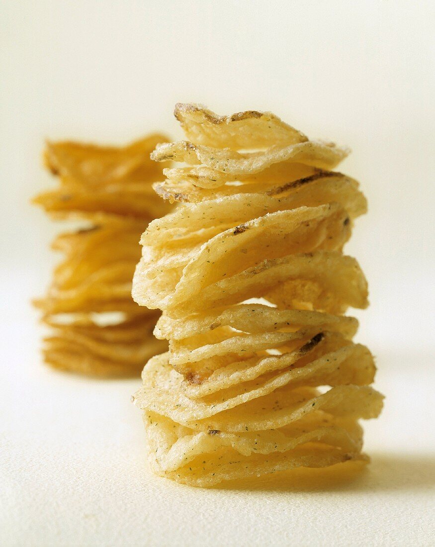 A Stack of Potato Chips