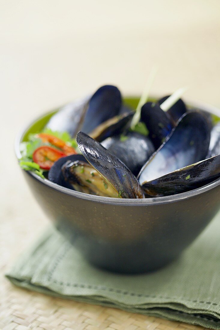 Bowl of Thai Mussels