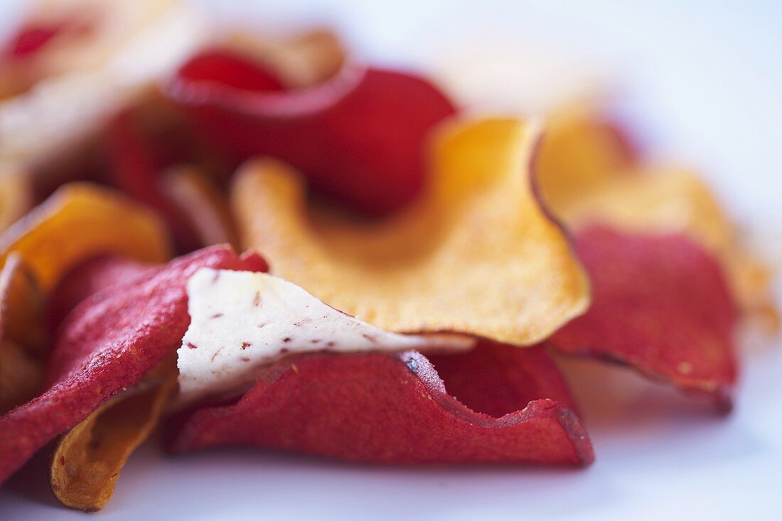 Close Up of Assorted Vegetable Chips