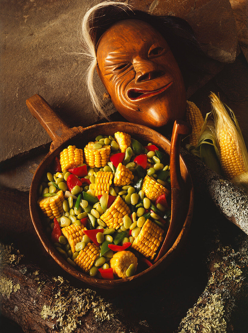 Succotash (Eintopf mit Mais und Bohnen, USA)