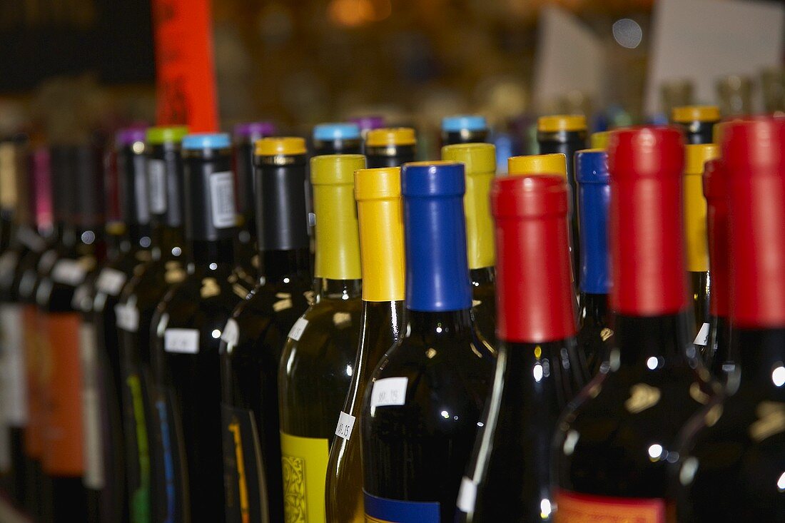 Assorted Wine Bottles