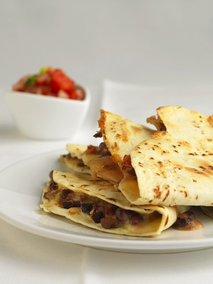 Quesadillas mit Bohnen und Käse (Mexiko)