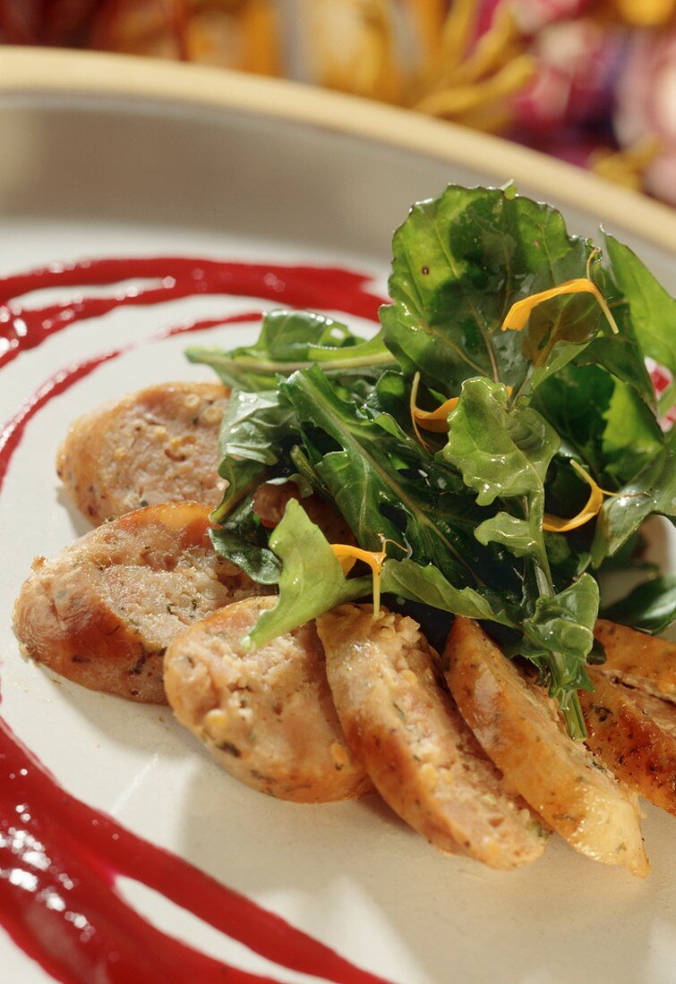 Slices of Veal Forcemeat with Greens