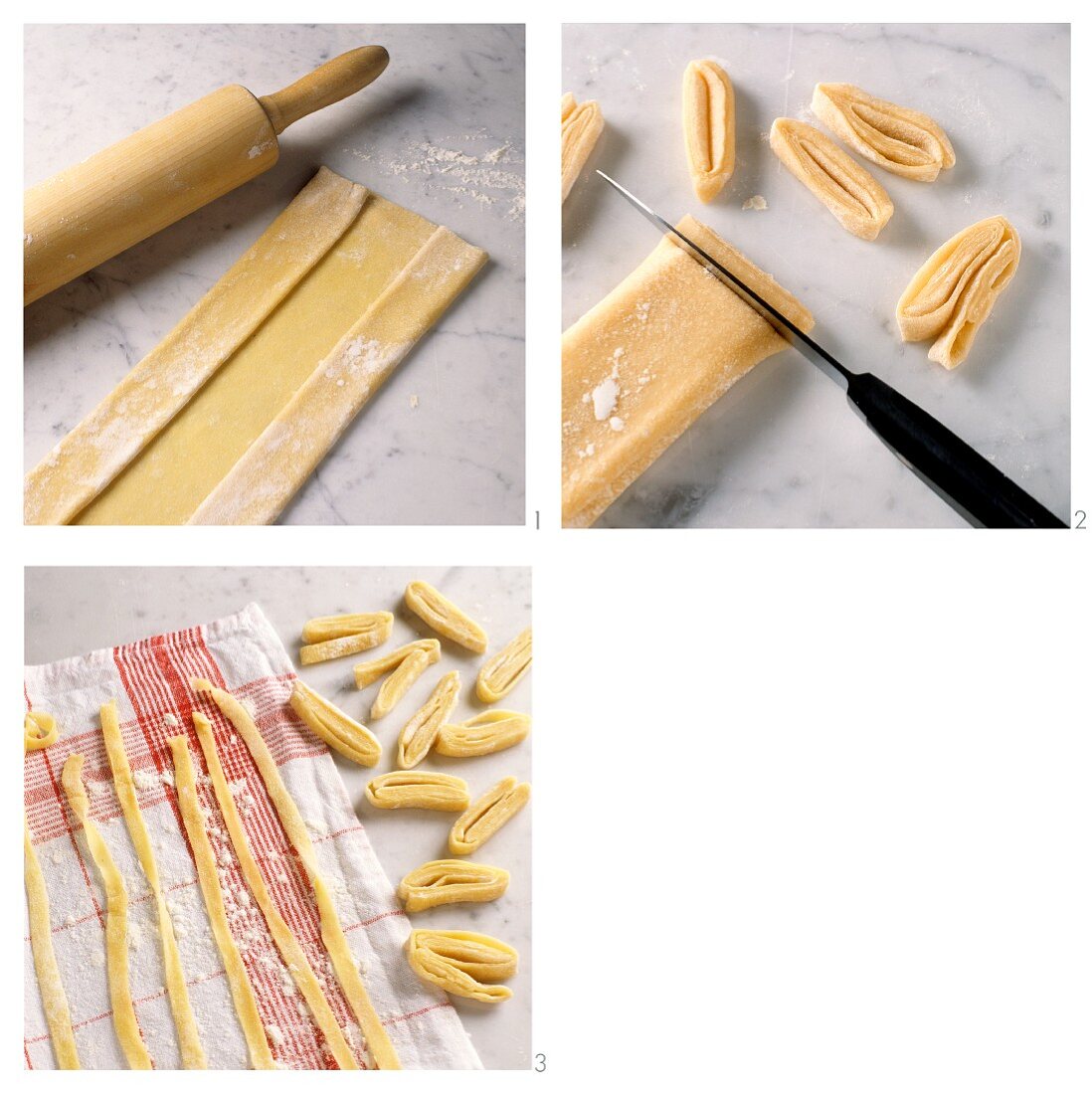 Making home-made pasta