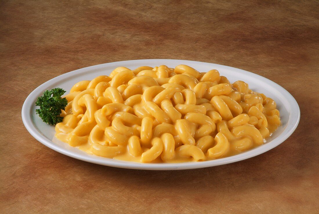 Macaroni and Cheese auf Teller