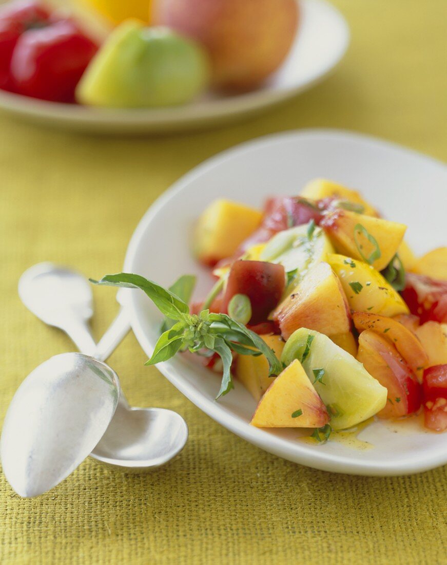 Peach and Tomato Salad