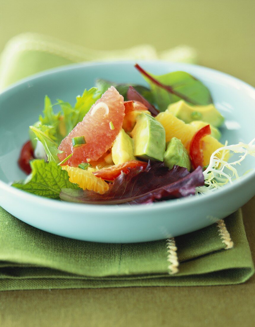 Avocado and Red Grapefruit Salad