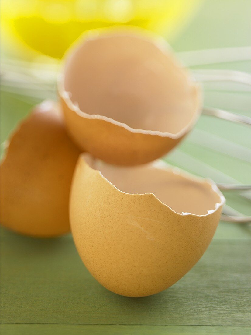 Close Up of Brown Egg Shells