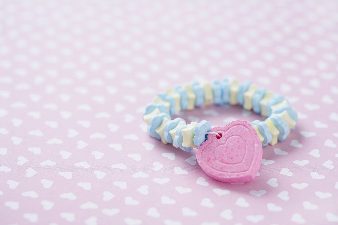 Candy Bracelet with Candy Heart Charm