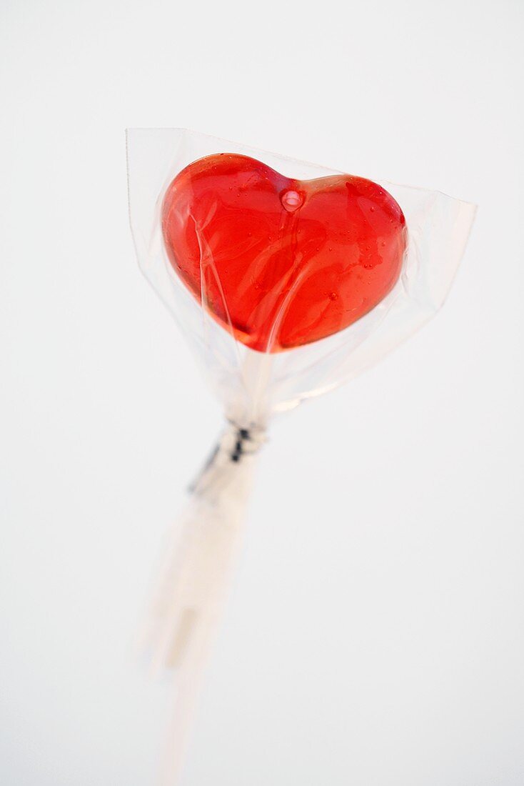 Red Heart Shaped Lollipop