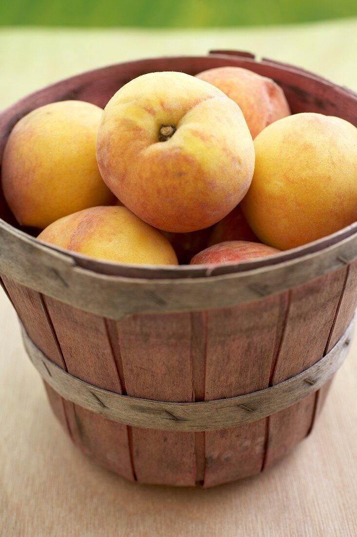 Basket of Fresh Georgia Peaches