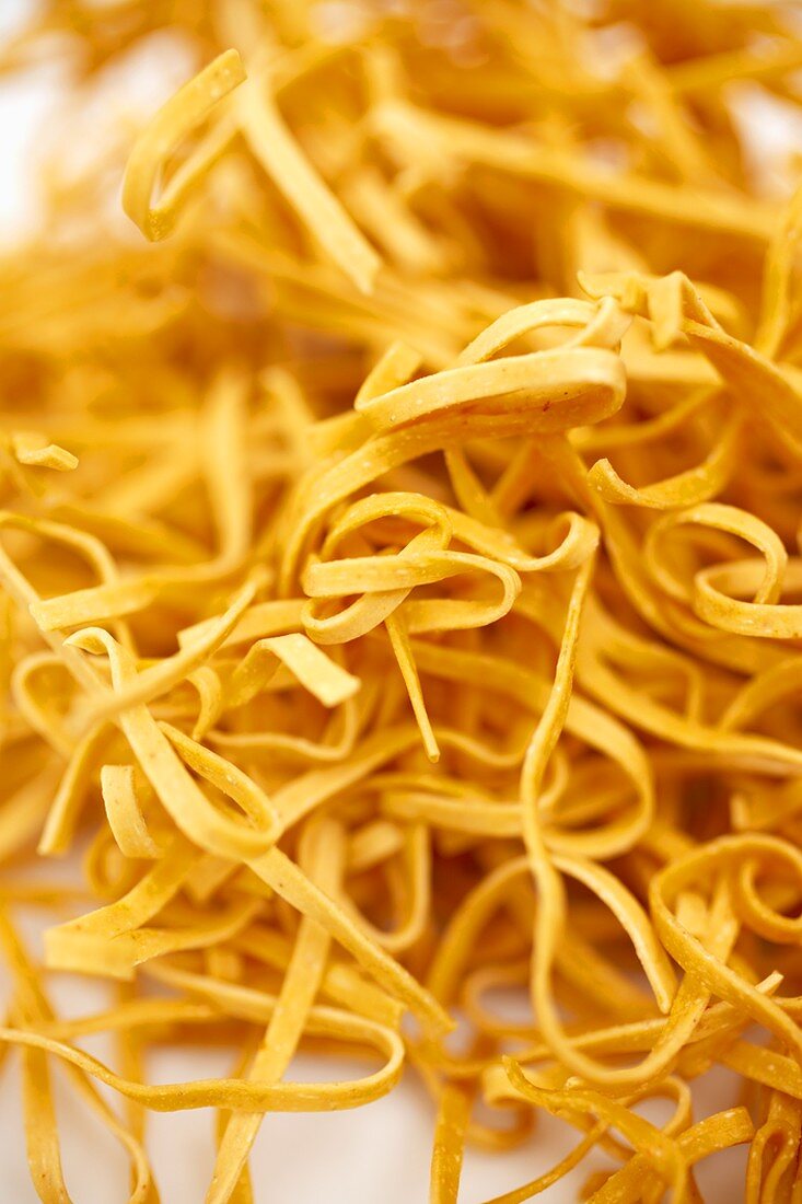 Close Up of Spicy Sesame Linguini