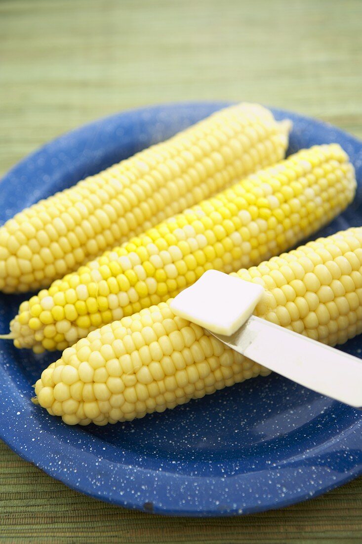 Putting Butter on Corn on the Cob