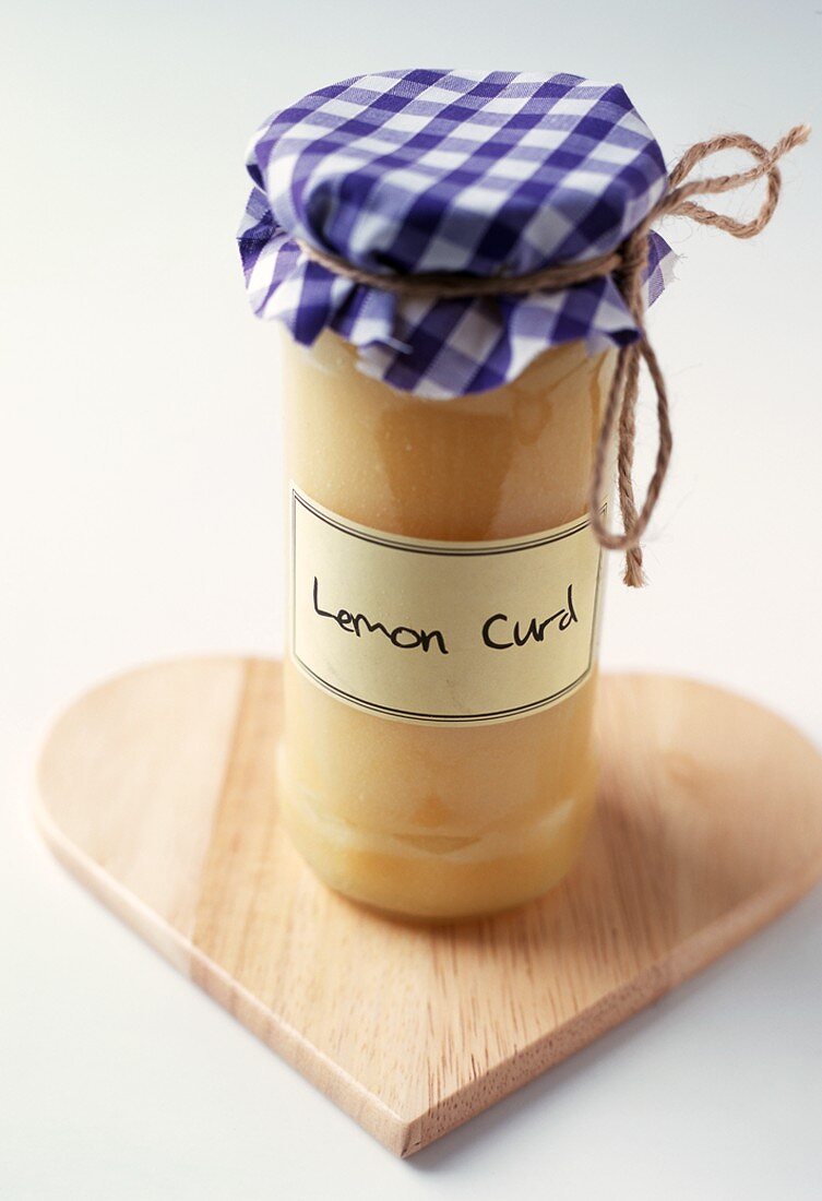 Jar of Homemade Lemon Curd