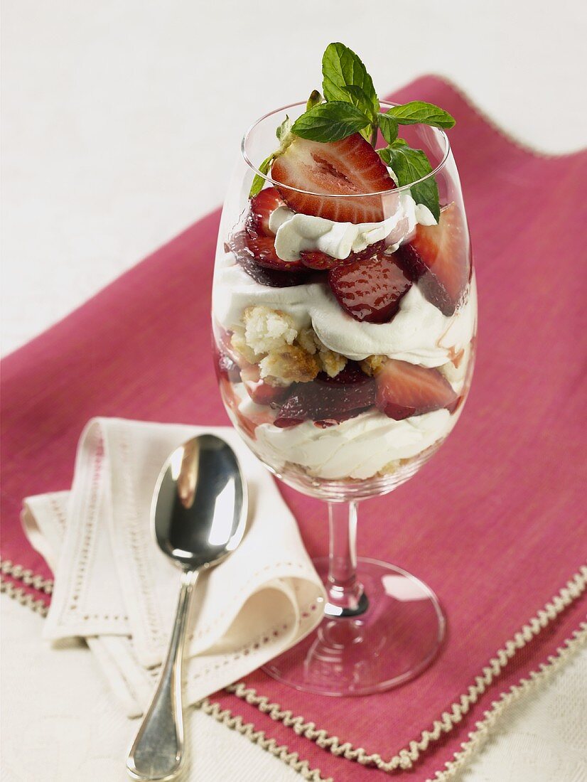 Strawberry and Cream Parfait