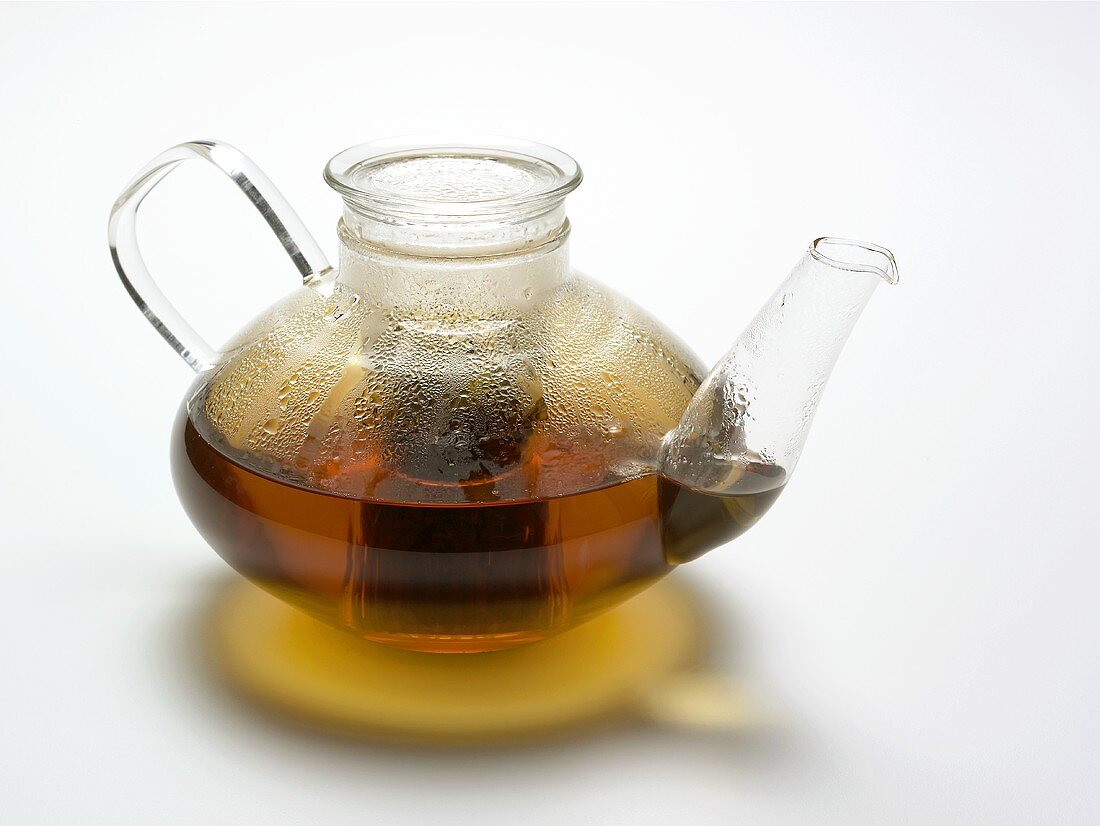 Tea Infusing in a Glass Tea Pot