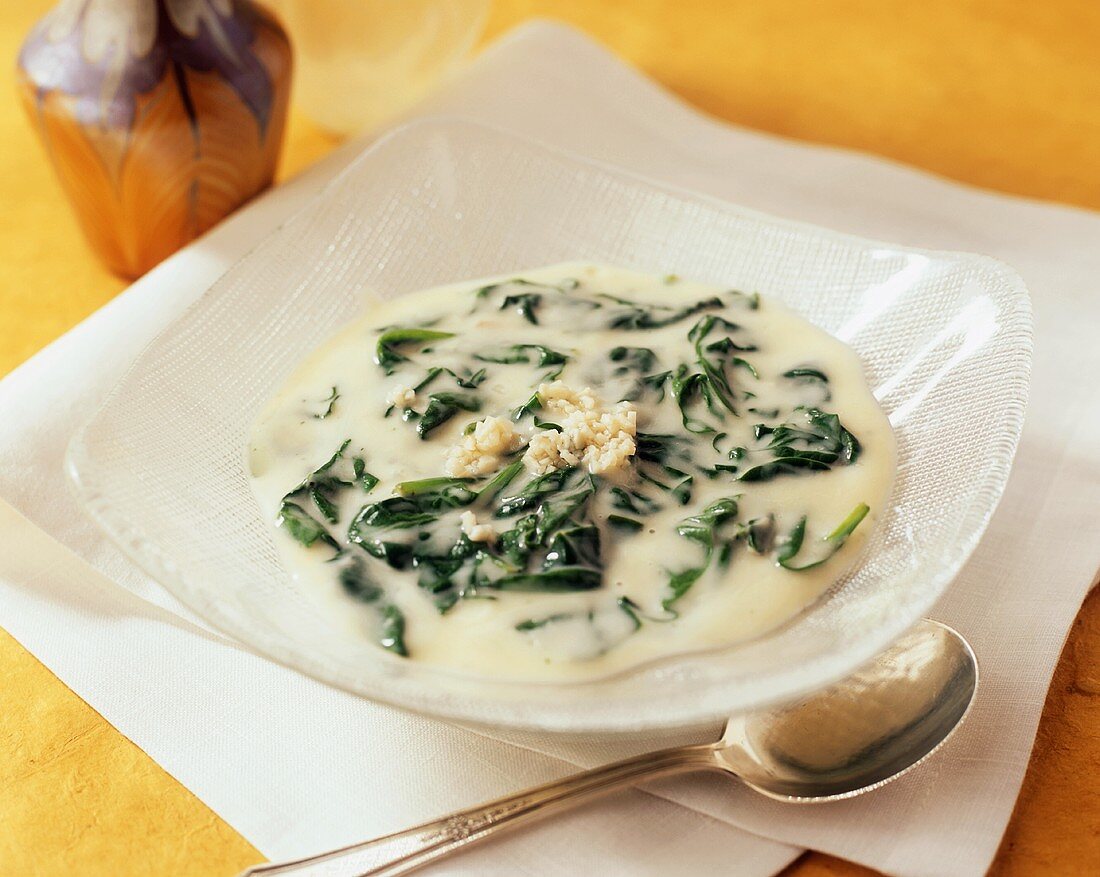 Cream of sorrel soup