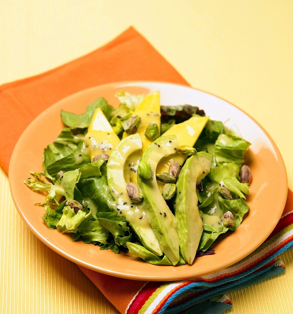 Avocado and Pistachio Salad