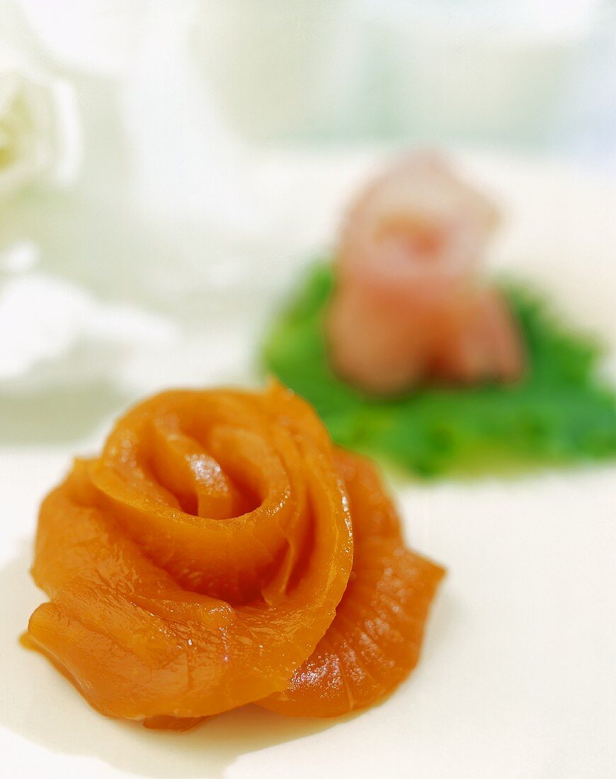 Sashimirose aus Lachs