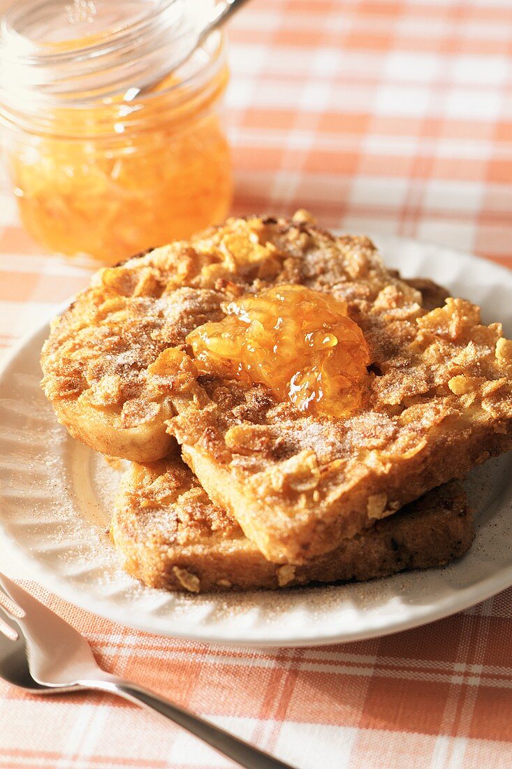 Crunchy French Toast with Marmalade