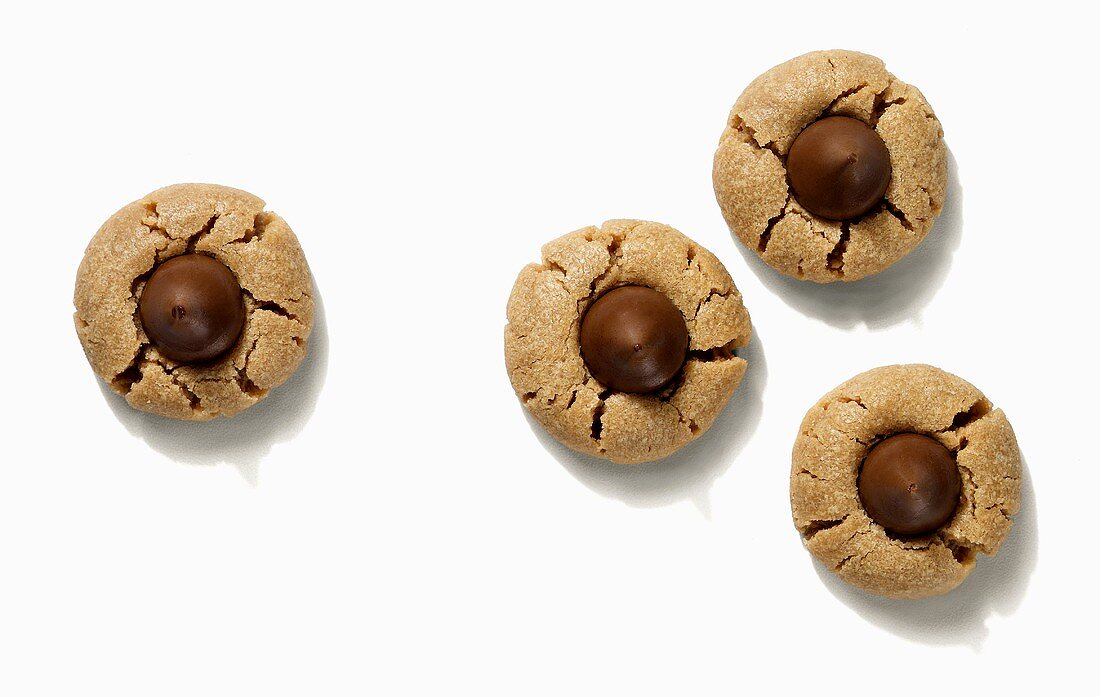 Peanut Butter Cookies with Chocolate Kisses