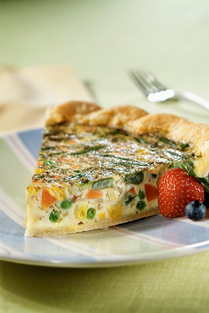 A Slice of Vegetable Quiche