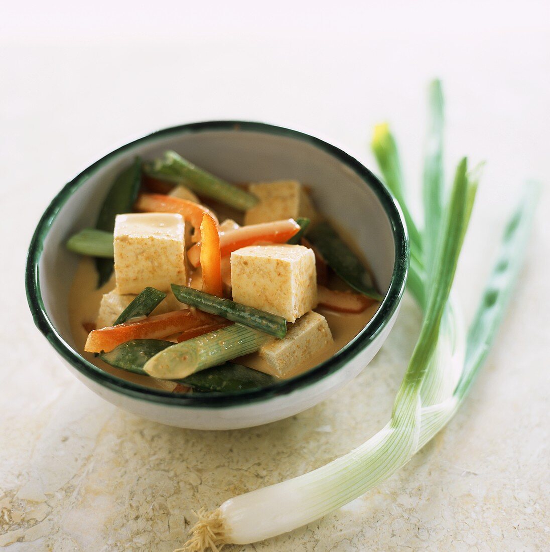 Thai Curried Tofu with Vegetables