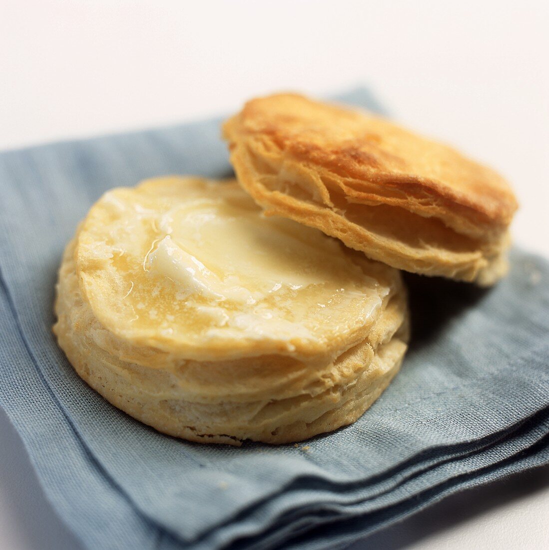 A Flaky Buttermilk Biscuit with Melting Butter