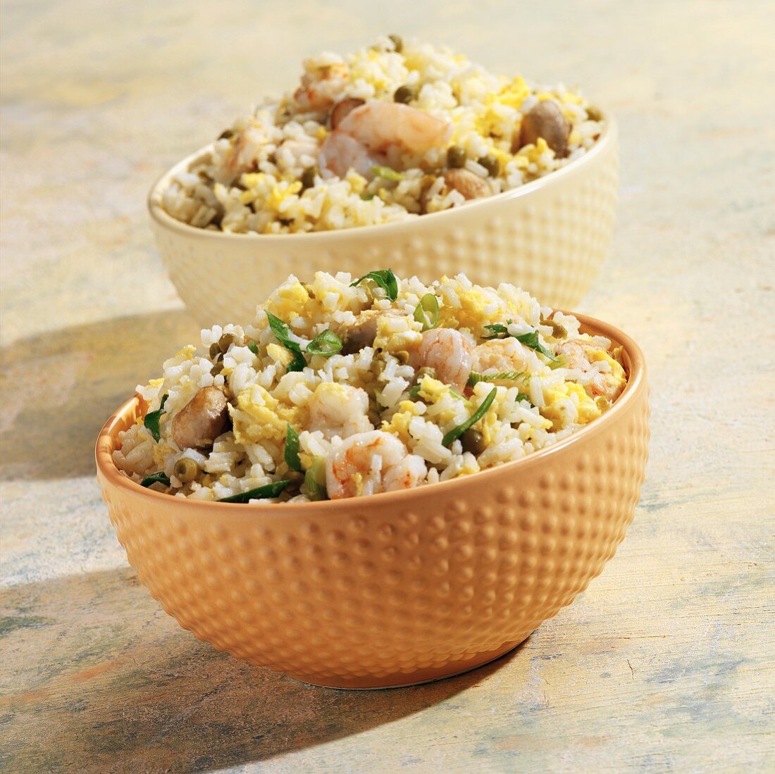 Fried Rice with Shrimp and Mushrooms