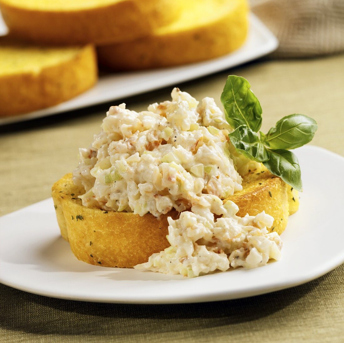 Shrimp Salad on Texas Toast with Basil