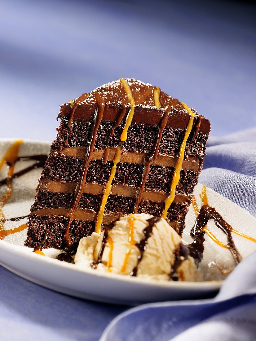 A Slice of Blackout Chocolate Cake