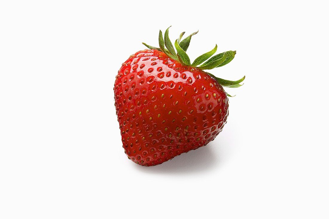 Eine reife Erdbeere