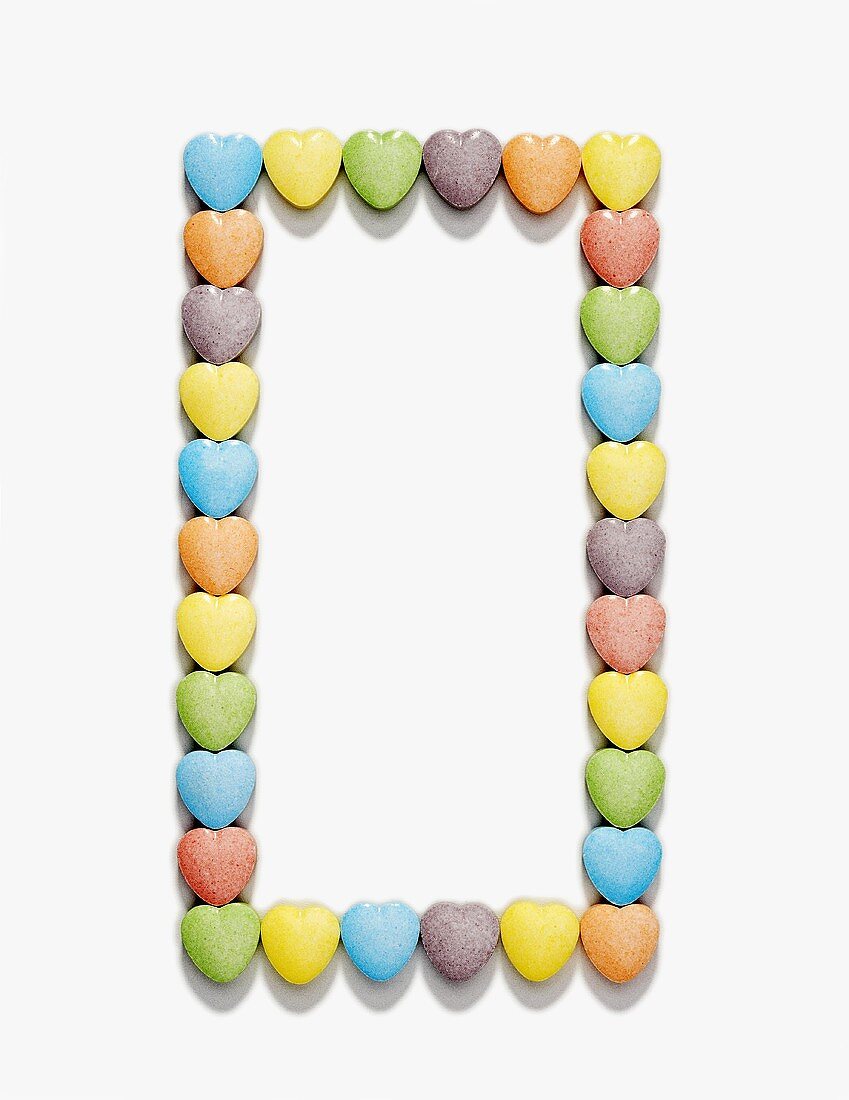 A Candy Heart Frame