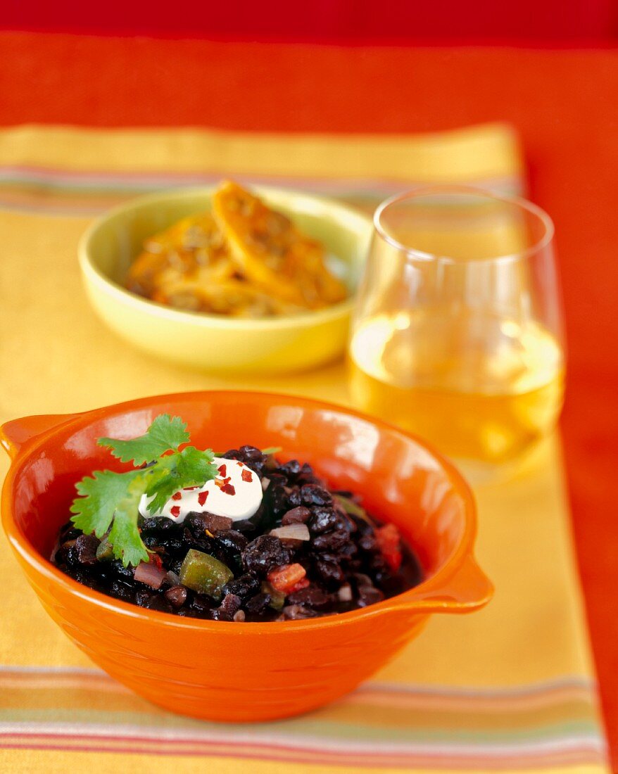 Cubano Black Beans with Plantains