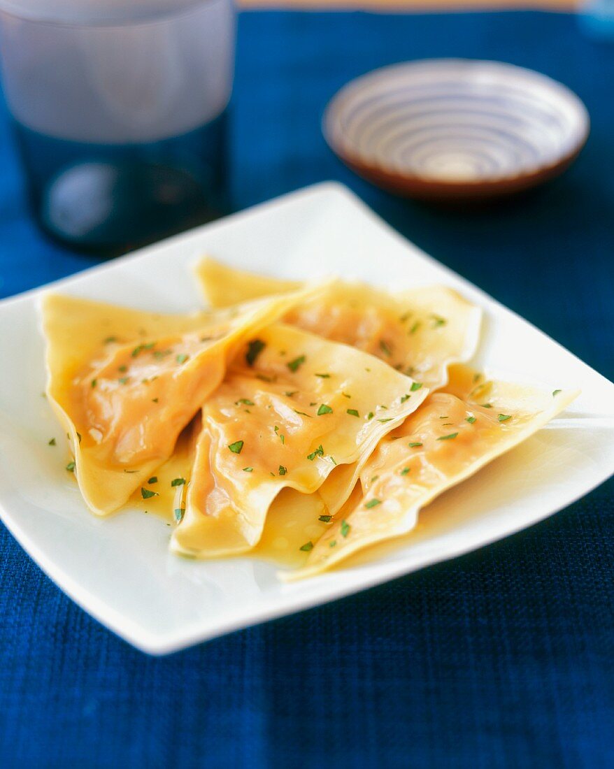 Homemade Pumpkin Ravioli